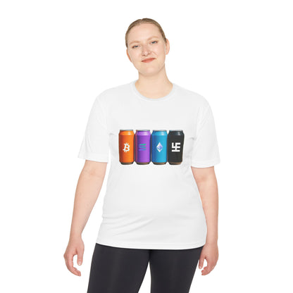 Swasticoin/Crypto Cans Unisex Moisture Wicking Tee, Perfect for Gamers, Crypto Enthusiasts, Gift for Tech Lovers, Casual Wear, Sports Shirt