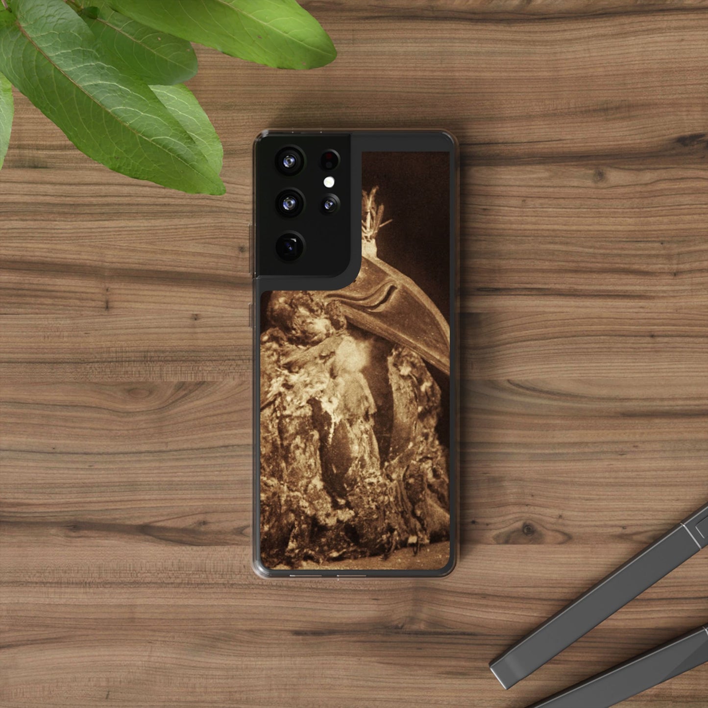 Yei Vintage Bird Design Clear Phone Case, Artistic Phone Accessories, Unique Gift for Nature Lovers, Eco-Friendly Tech Case, Stylish Protection