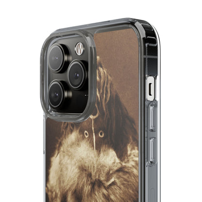 Yei Vintage Art Phone Case, Clear Case, Unique Gift for Art Lovers, Bohemian Style, Customizable Phone Cover, Trendy Accessories