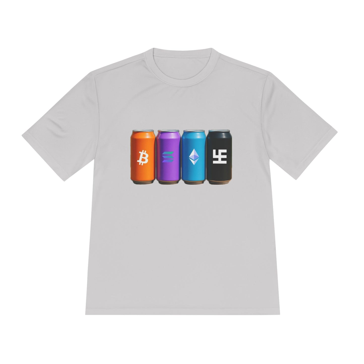 Swasticoin/Crypto Cans Unisex Moisture Wicking Tee, Perfect for Gamers, Crypto Enthusiasts, Gift for Tech Lovers, Casual Wear, Sports Shirt