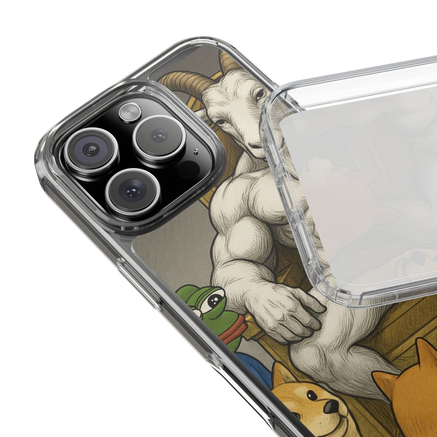 Whimsical Clear Phone Cases with Goat Design - Perfect Gift for Animal Lovers, Unique Phone Accessories, Fun Cell Phone Cases, Quirky [...]