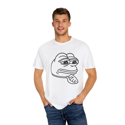 Thoughtful Pepe Unisex T-Shirt, Funny Graphic Tee, Gift for Friends, Casual Wear, Meme Inspired Fashion