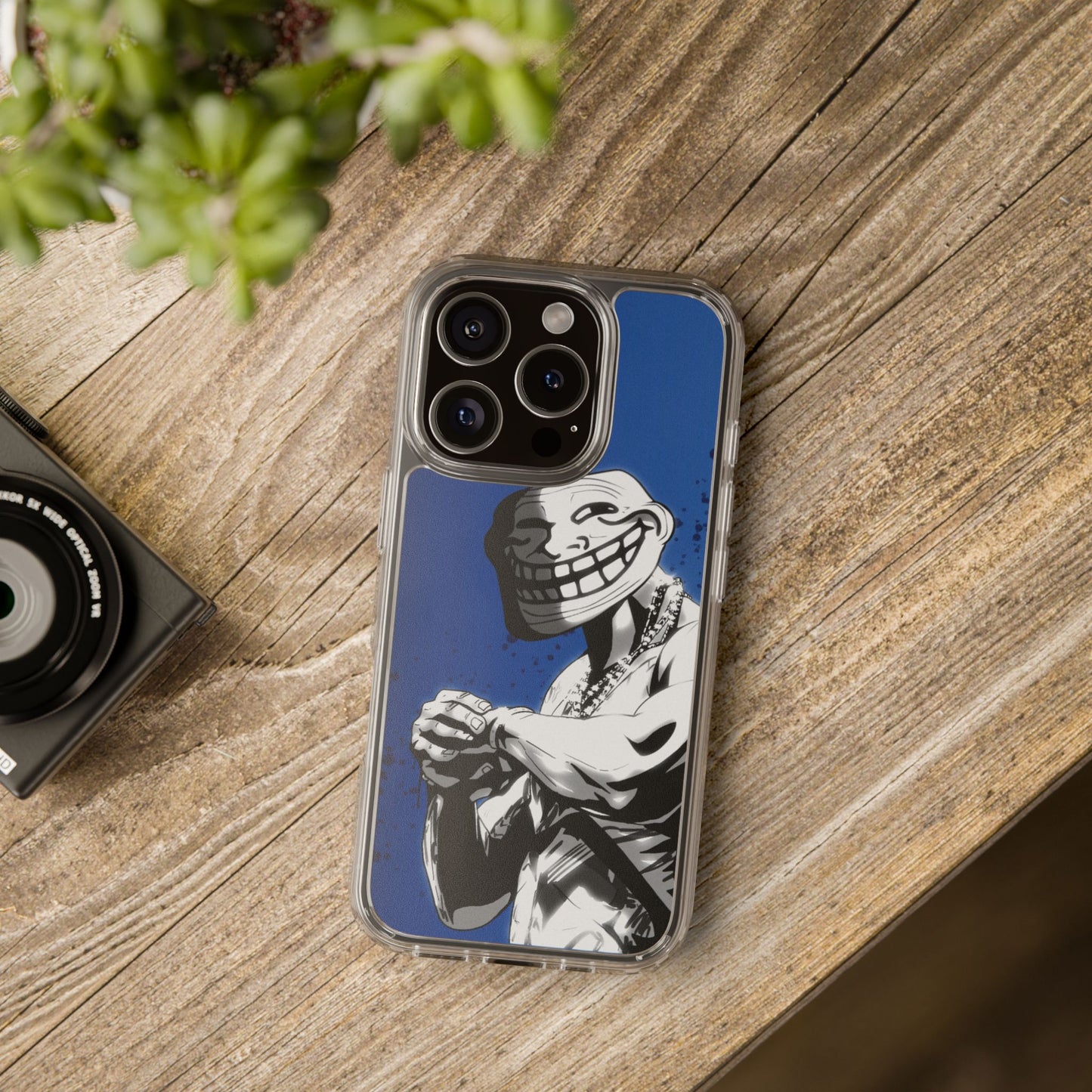 TROLL Clear Cases with Bold Graphic Design, Awesome Phone Accessories, Unique Gifts, Cartoon Phone Covers, Trendy Tech Gear