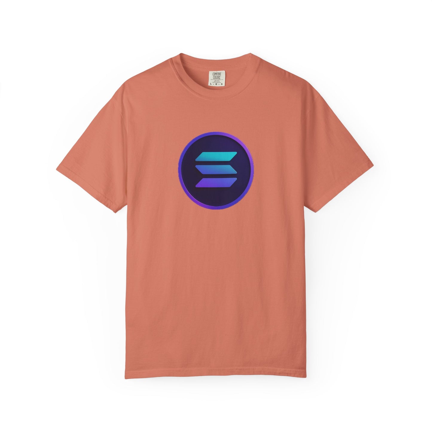 Solana Stylish Garment-Dyed T-Shirt with Colorful Logo, Trendy Graphic Tee, Casual Wear, Everyday Comfort, Perfect Gift Idea