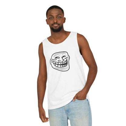 TROLL Face Unisex Tank Top, Funny Meme Shirt, Summer Casual Wear, Gift for Friends, Beach & Party Essentials
