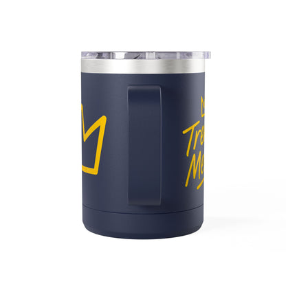 Trench Merch Crown Coffee Mug Tumbler, Perfect for Beach Lovers, Gifts for Friends, Summer Getaways, Adventure Travel, Crown Design