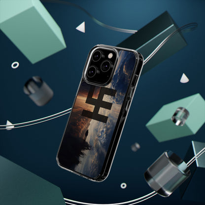 Swasticoin Nature-Themed Clear Phone Case, Unique Phone Cover with Scenic Design, Eco-Friendly Protection, Gift for Travelers, Custom Phone Accessory