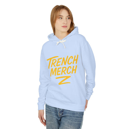 Trench Merch Unisex Lightweight Hooded Sweatshirt, Casual Streetwear, Spring Fashion, Gift for Friends, Layering Essential, Trendy Outfit