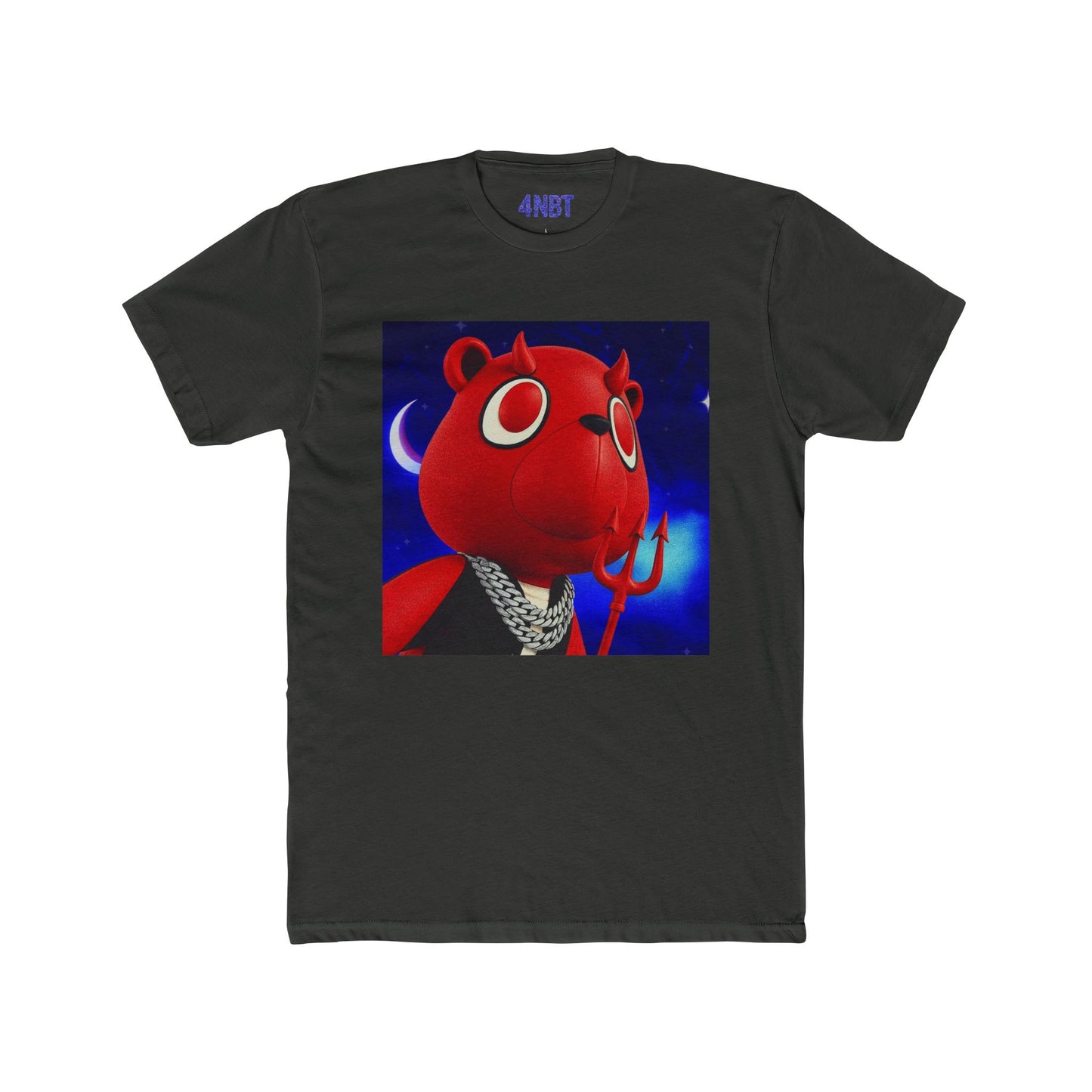 4NBT Red Bear Graphic Tee - Fun Unisex Cotton Crew Tee, Casual Wear, Gamer Shirt, Unique Gift, Streetwear Style