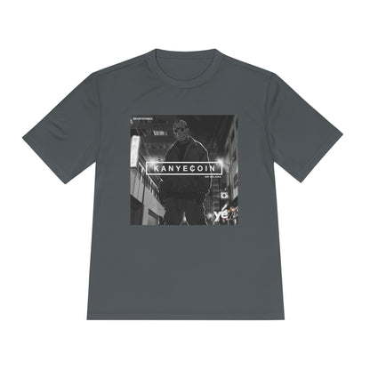KANYECOIN Unisex Moisture Wicking Tee, Cool Graphic Tee, Music Lover Gift, Urban Style Shirt, Sportswear, Trendy Tee for Fans