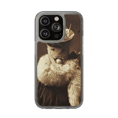 Yei Vintage Cat Photography Phone Case, Clear Cases, Unique Gift for Cat Lovers, Phone Accessory, Stylish Tech Gear, Animal Art