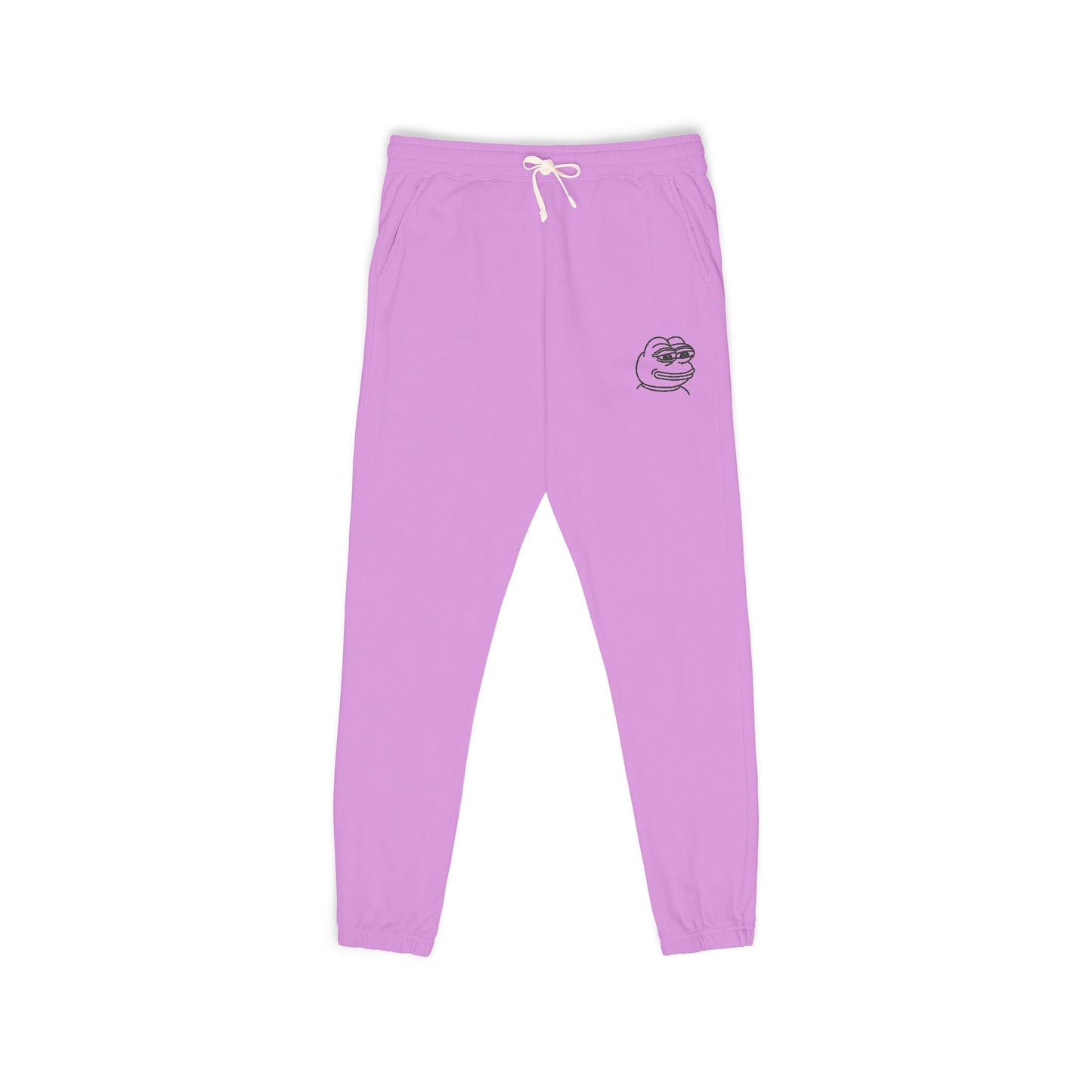 Pepe Cozy Garment-Dyed Fleece Sweatpants for Ultimate Relaxation, Lounge Pants, Relaxed Fit Joggers, Birthday Gift, Comfortable Homewear