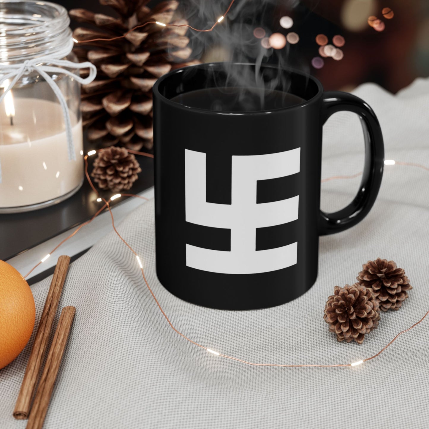 Swasticoin Modern Black Mug