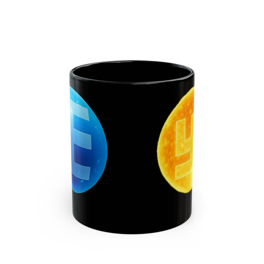 9gy Swasticoin Colorful Coin Design Mug, Unique Coffee Cup, Cryptocurrency Gift, Vibrant Tea Mug, Geeky Kitchen Decor, Fun Collectible Mug