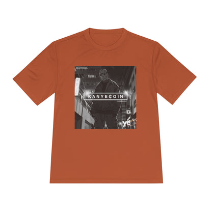 KANYECOIN Unisex Moisture Wicking Tee, Cool Graphic Tee, Music Lover Gift, Urban Style Shirt, Sportswear, Trendy Tee for Fans