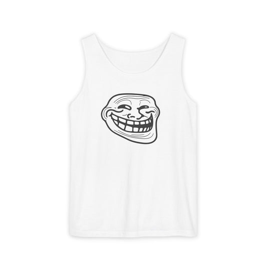 TROLL Face Unisex Tank Top, Funny Meme Shirt, Summer Casual Wear, Gift for Friends, Beach & Party Essentials