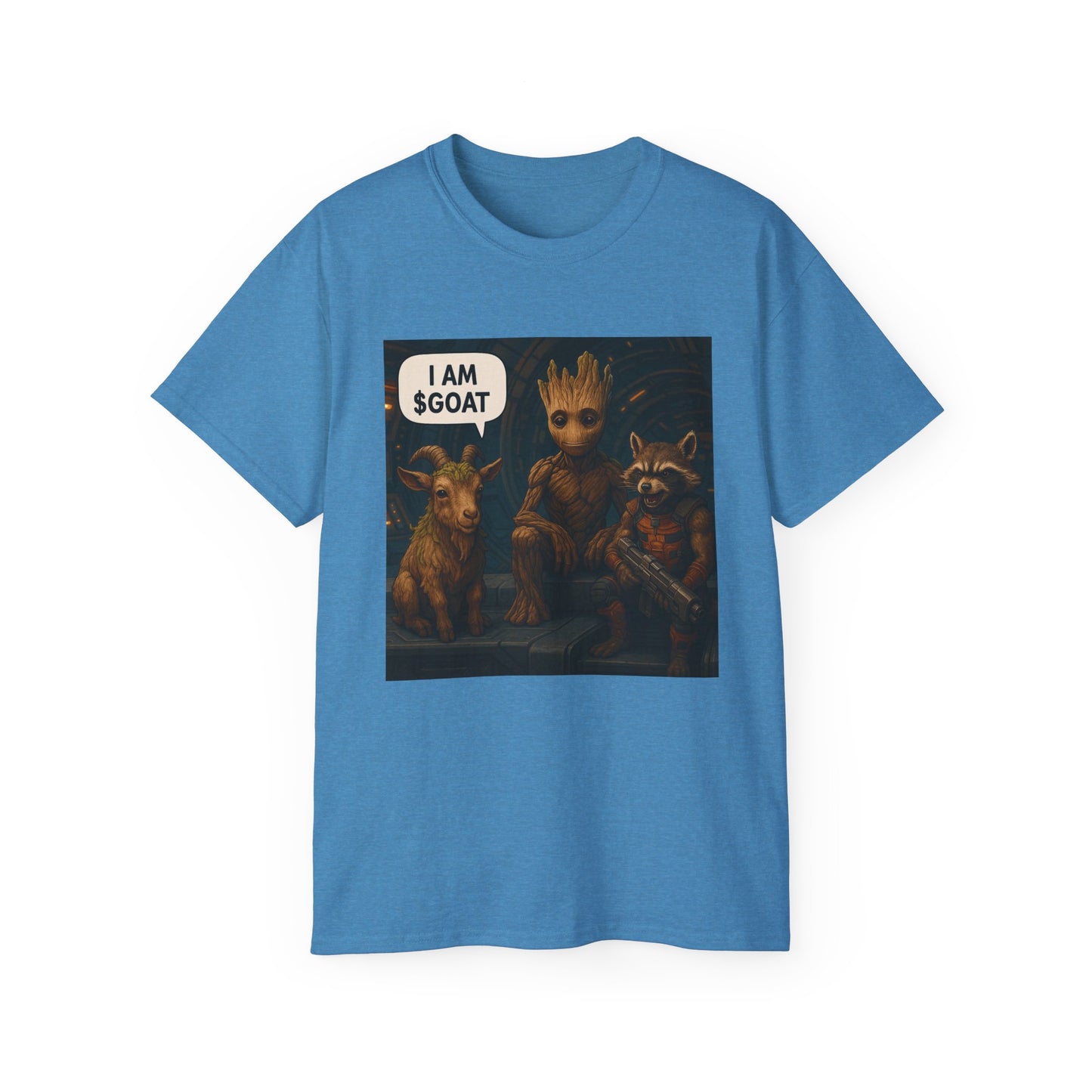 Goat Graphic Tee for Fans of Humor, Perfect Gift for Birthdays, Casual Wear, Geeky Apparel, I AM GOAT Theme