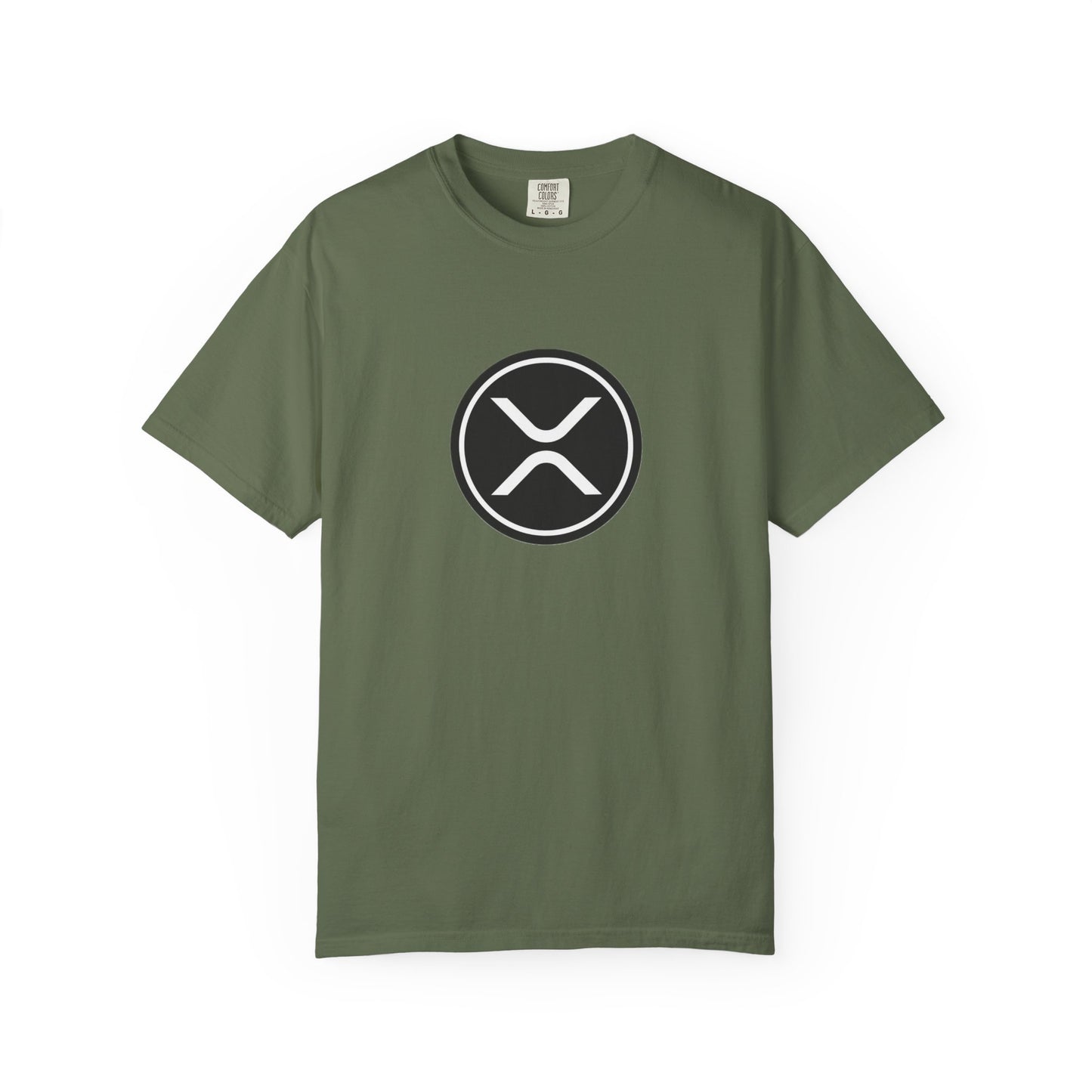 XRP Unisex Garment-Dyed T-Shirt with Minimalist Logo, Stylish Casual Wear, Perfect for Gifts, Everyday Comfort, Cool Streetwear