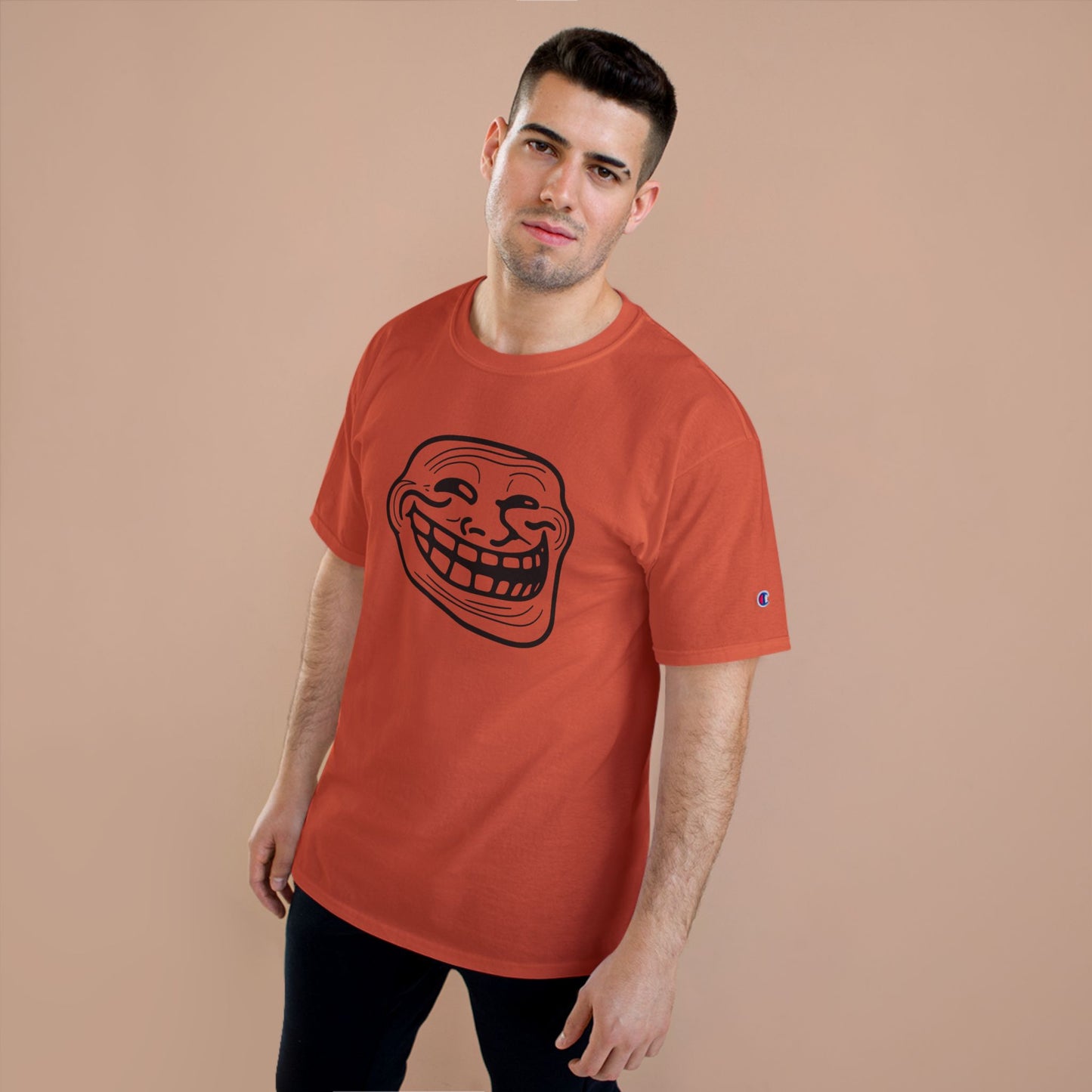 TROLL Funny Meme Champion T-Shirt, Humor Shirt, Gift for Gamers, Casual Wear, Laughing Face Tee, Perfect for Parties
