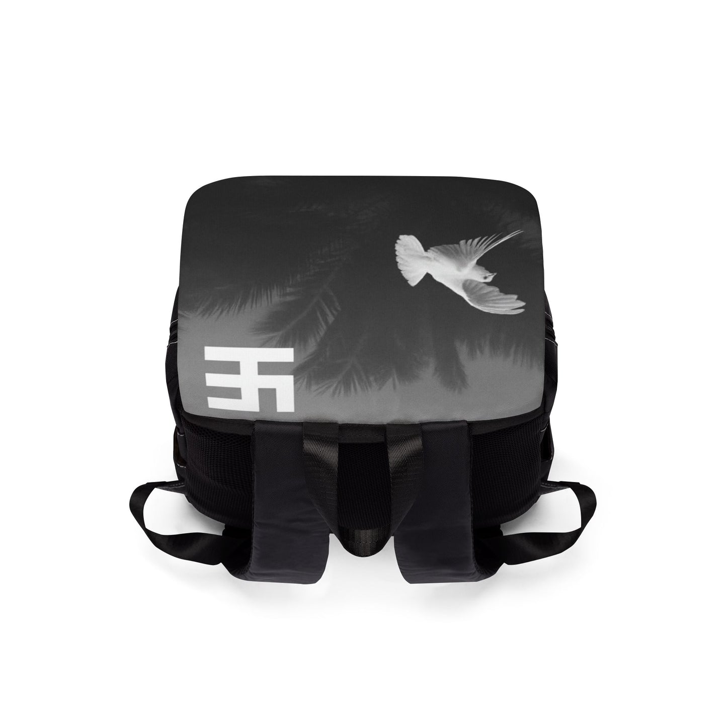 Swasticoin Stylish Bird-Print Unisex Casual Shoulder Backpack - Versatile for Work, Travel, School, Everyday Use, Gift for Students