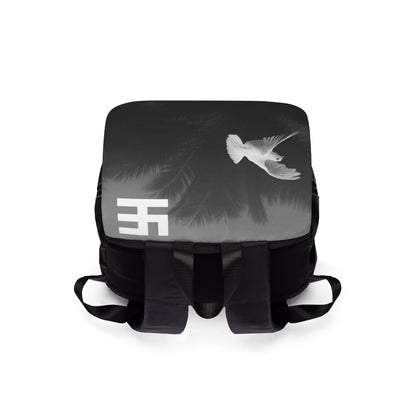 Swasticoin Stylish Bird-Print Unisex Casual Shoulder Backpack - Versatile for Work, Travel, School, Everyday Use, Gift for Students