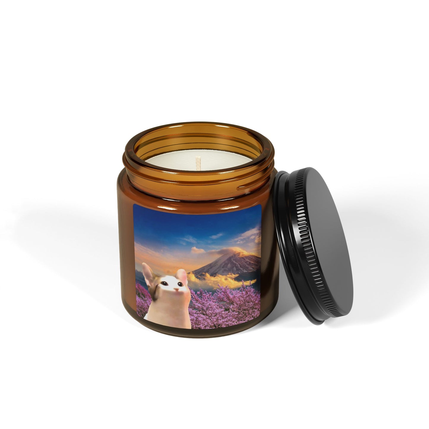 POPCAT Charming Scented Soy Candle, Cozy Ambiance, Candle Gift, Home Decor, Relaxation, Aromatherapy
