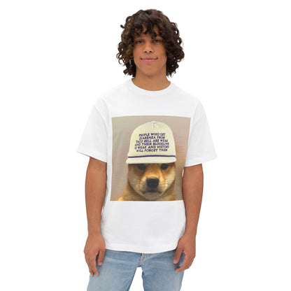 WIF Humorous Dog-Themed Oversized Tee, Casual Graphic Shirt, Gift for Pet Lovers, Funny T-Shirt, Unisex Boxy Tee