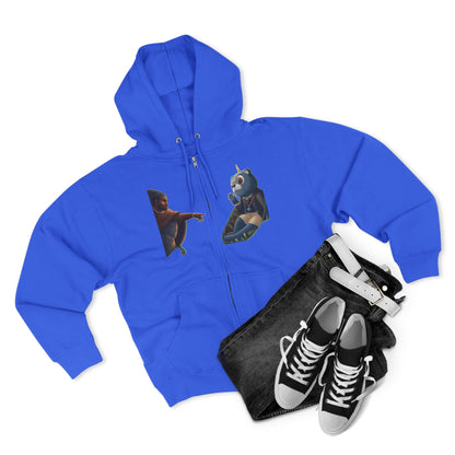 4NBT Unisex Graphic Zip Hoodie with Unique Designs, Cozy Casual Wear, Perfect Gift for Friends, Streetwear Essentials, Unisex Fashion Item