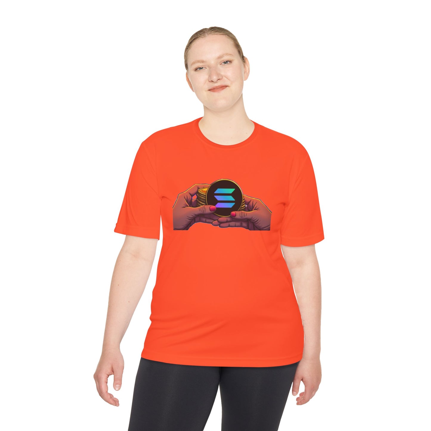 Unisex Moisture Wicking Tee featuring SOLANA & YZY designs, Perfect for Athletes, Casual Wear, Fitness Goals, Everyday Use, Sports Events