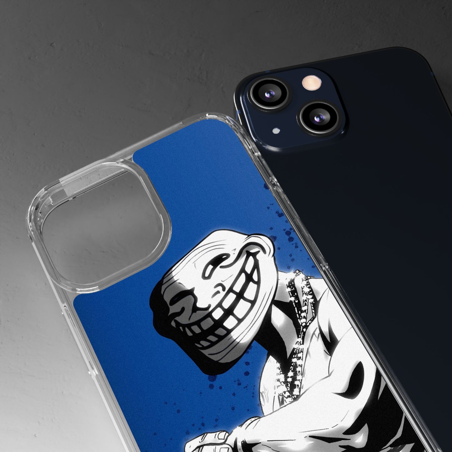 TROLL Clear Cases with Bold Graphic Design, Awesome Phone Accessories, Unique Gifts, Cartoon Phone Covers, Trendy Tech Gear