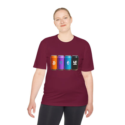 Swasticoin/Crypto Cans Unisex Moisture Wicking Tee, Perfect for Gamers, Crypto Enthusiasts, Gift for Tech Lovers, Casual Wear, Sports Shirt