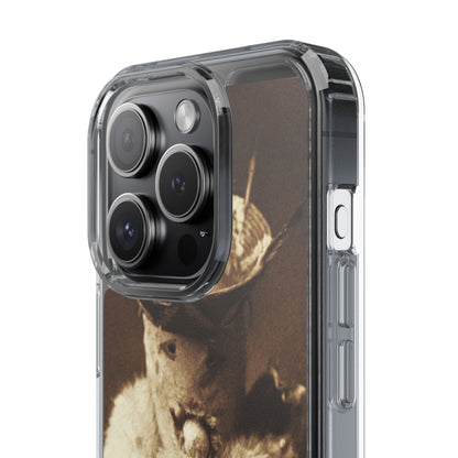Yei Vintage Cat Photography Phone Case, Clear Cases, Unique Gift for Cat Lovers, Phone Accessory, Stylish Tech Gear, Animal Art