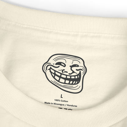 TROLL T-Shirt featuring Troll Face Graphic, Casual Humor Tee, Funny Gift for Friends, Streetwear Style, Lightweight Comfort