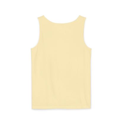 Unisex Garment-Dyed Tank Top with 4NBT Design, Summer Apparel, Casual Wear, Gift for Friends, Individual Expression Top