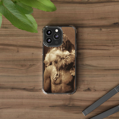 Yei Vintage Art Phone Case, Clear Case, Unique Gift for Art Lovers, Bohemian Style, Customizable Phone Cover, Trendy Accessories