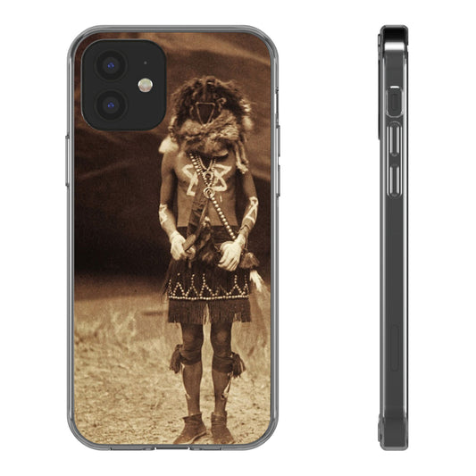 Vintage Spirit Animal Clear Phone Case, Eco-Friendly Cell Phone Cover, Unique Gift for Nature Lovers, Boho Style Mobile Accessory, [...]