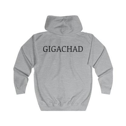 GIGA Unisex Full Zip Hoodie | Trendy Sweatshirt for Casual Outings, Gift for Friends, Gym Wear, Unique Fashion Statement