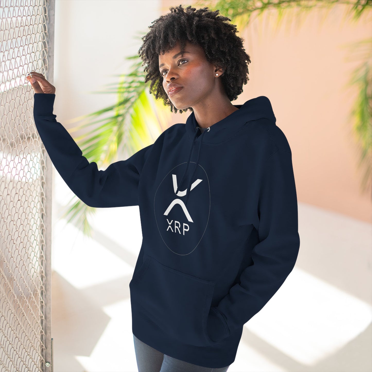 XRP Cozy Three-Panel Fleece Hoodie for Relaxed Casual Style, Perfect for Lounging, Gifting, Everyday Wear, and Cozy Nights