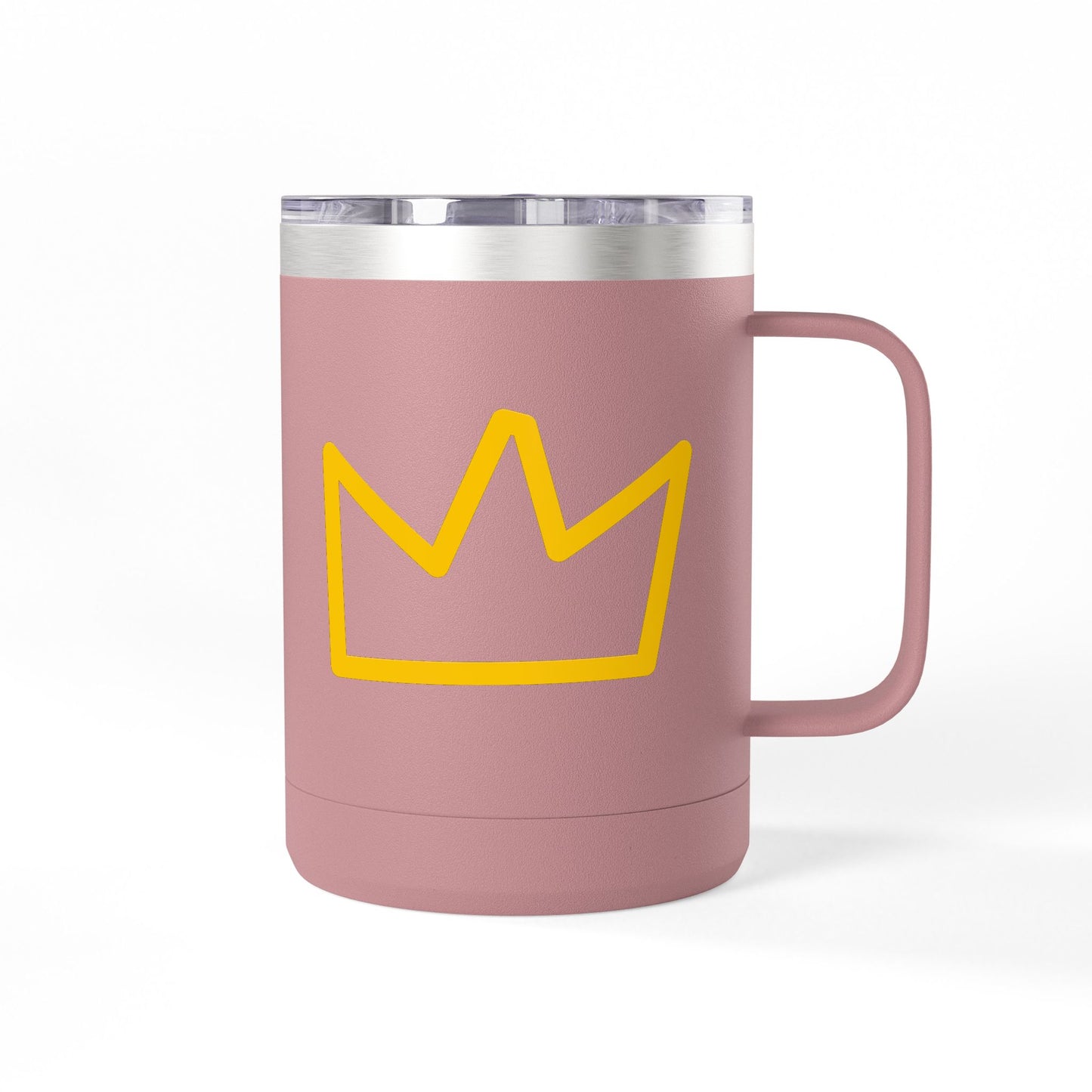 Trench Merch Crown Coffee Mug Tumbler, Perfect for Beach Lovers, Gifts for Friends, Summer Getaways, Adventure Travel, Crown Design