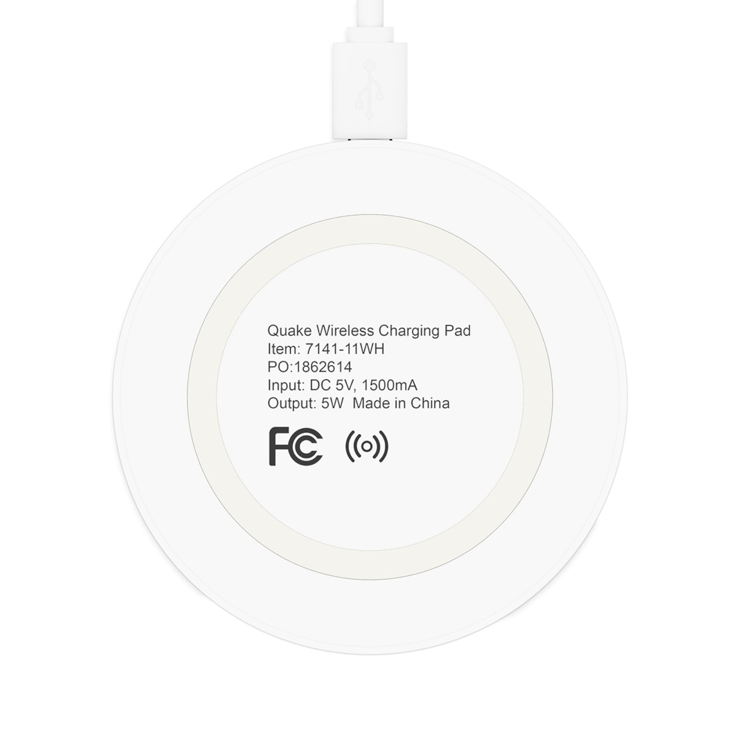 Quake Wireless Charging Pad: Personalized Goat Design, Eco-Friendly Tech Accessory, Ideal for Home, Office, Gifts, and Holidays