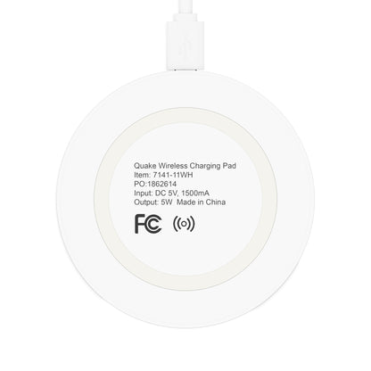 Quake Wireless Charging Pad: Personalized Goat Design, Eco-Friendly Tech Accessory, Ideal for Home, Office, Gifts, and Holidays