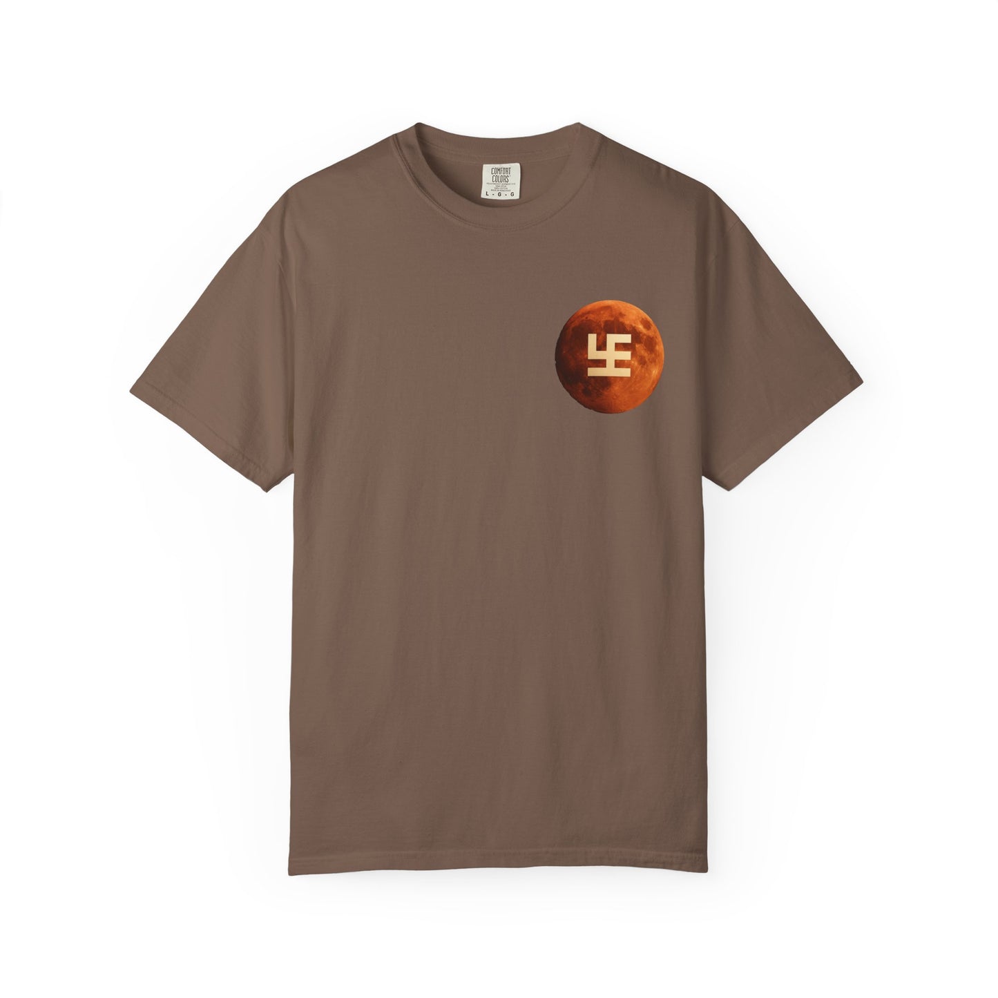 Swasticoin Cosmic Unisex T-Shirt with Moon Design, Perfect for Everyday Wear, Casual Outings, Gifts for Space Enthusiasts, and Eco-friendly Fashion