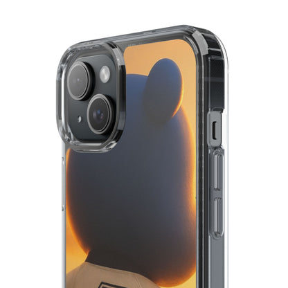4NBT Trillion Bear Clear Phone Case, Aesthetic Phone Cover, Unique Gift for Animal Lovers, Stylish iPhone Accessory, Perfect for Birthdays