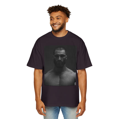 GIGA Stylish Men's Oversized Tee for Comfort Lovers, Casual Wear, Street Style, Gift for Him, Trendy Tee with Gigachad Design