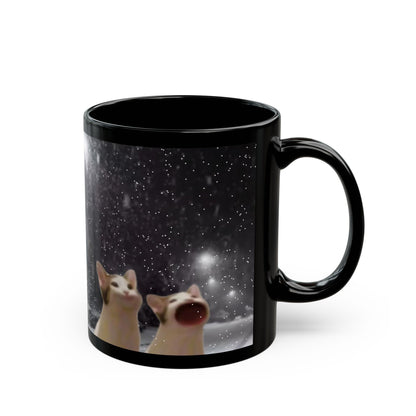 POPCAT Black Mug (11oz, 15oz)