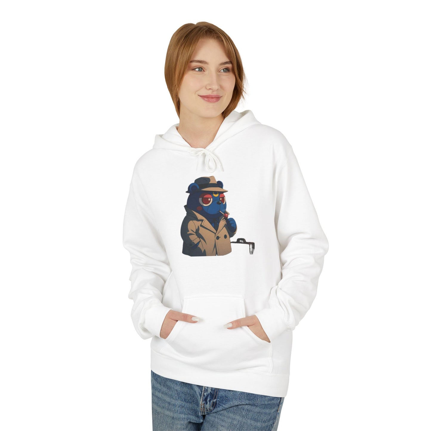 4NBT Fleece Hoodie with Fun Graphic, Cool Streetwear, Unisex Apparel, Unique Gift for Gamers, Trendy Layering Piece