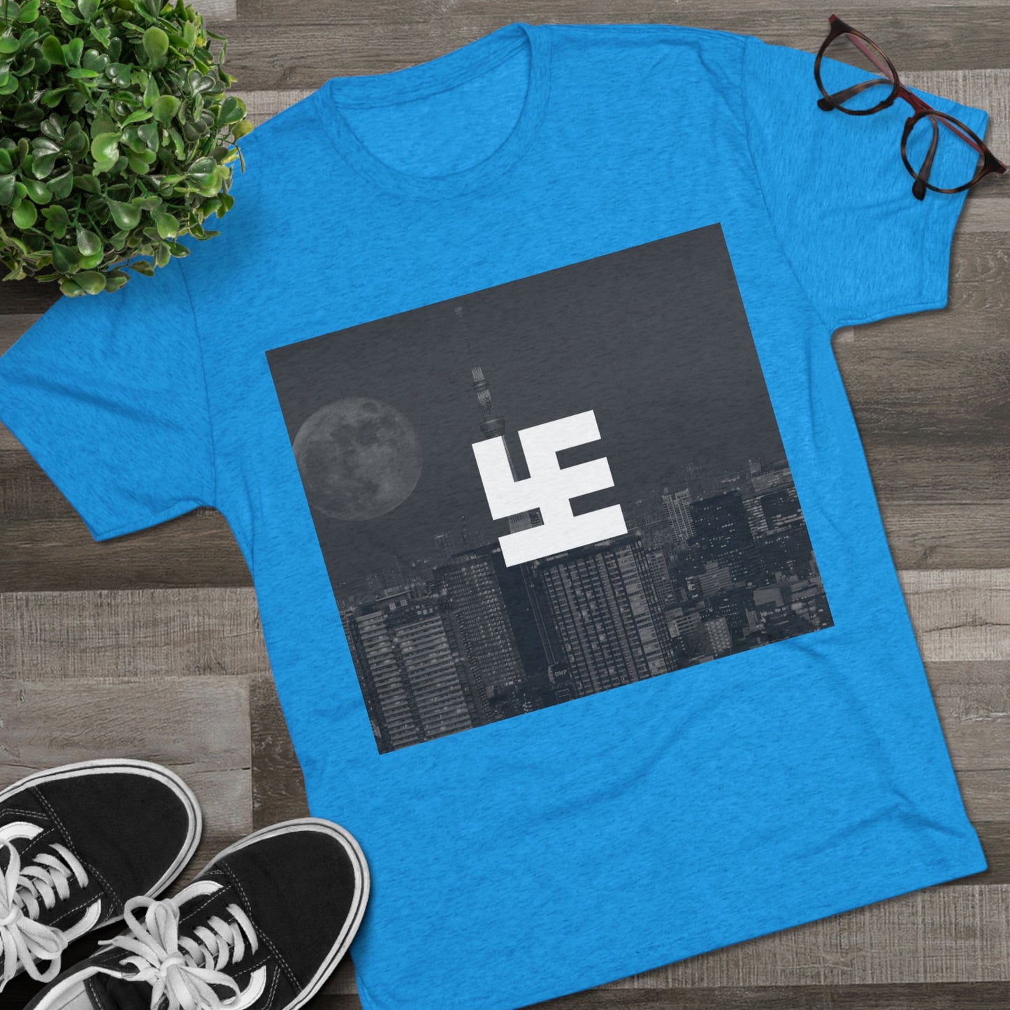 Swasticoin Urban Skyline Graphic Tee, Vintage City Aesthetic Shirt, Unisex Tri-Blend Crew Tee for Casual Style, Perfect Gift for City Lovers, [...]