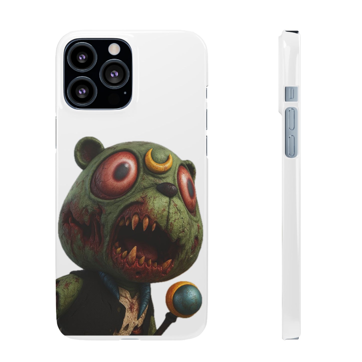 4NBT Zombie Bear Phone Case, Horror Snap Case, Cute but Spooky Accessory, Gift for Halloween, Unique Phone Cover