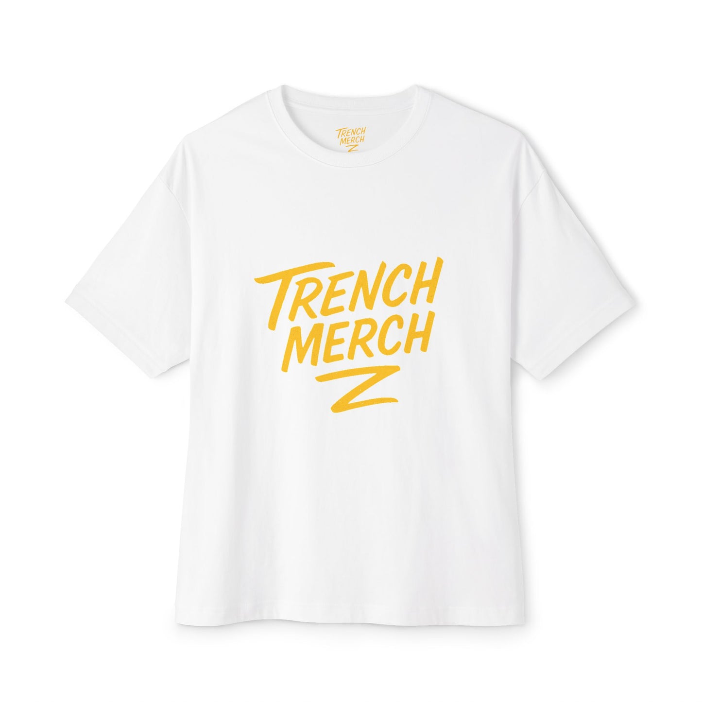 Trench Merch Unisex Oversized Boxy Tee | Casual Graphic T-Shirt for Everyday Style, Gifts for Friends, Summer Comfort, Streetwear Fashion