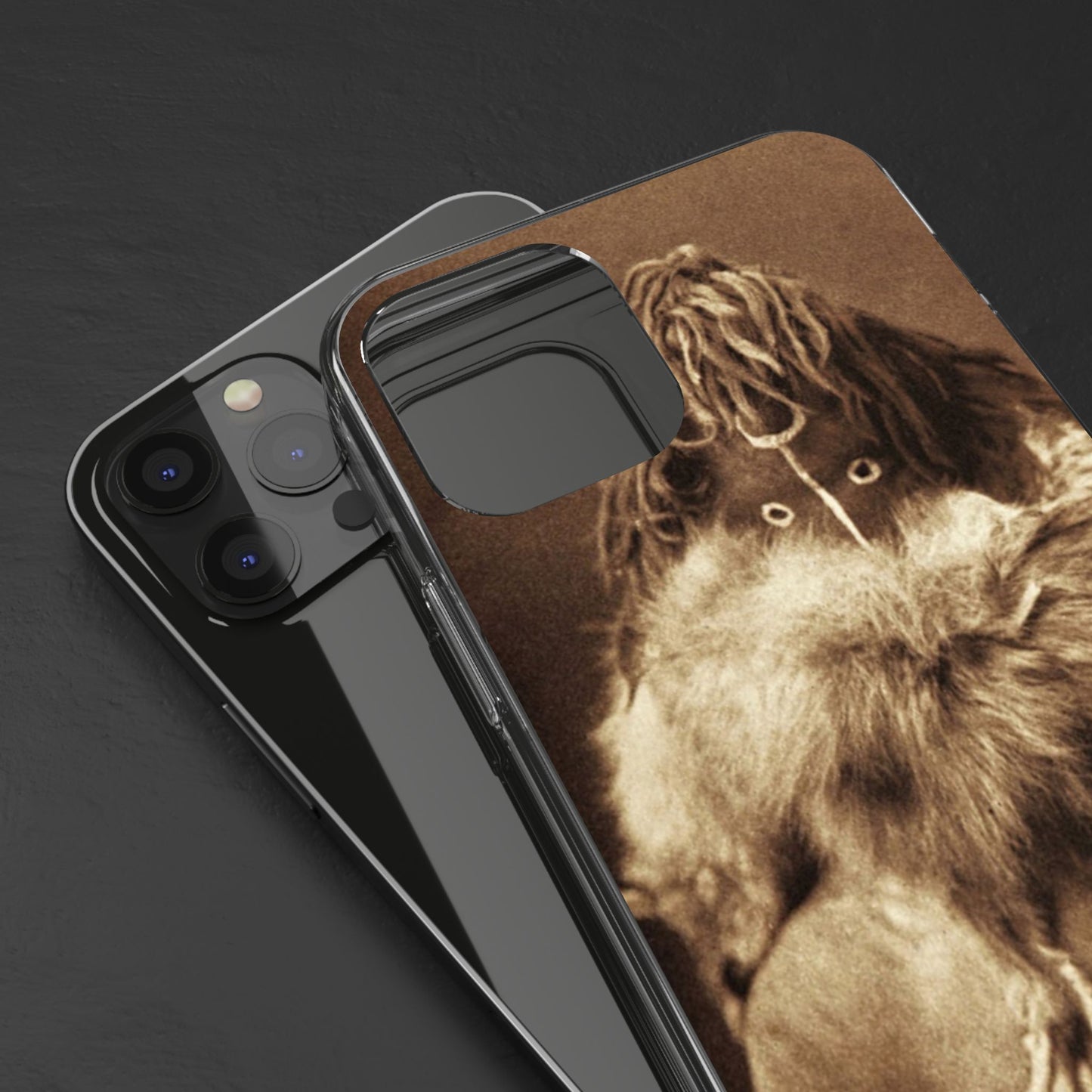 Yei Vintage Art Phone Case, Clear Case, Unique Gift for Art Lovers, Bohemian Style, Customizable Phone Cover, Trendy Accessories